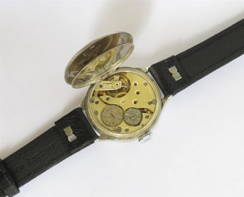 fig 2. Gents silver Helvetia wrist watch, 1918