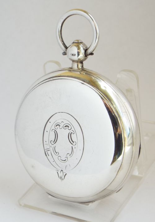 fig 1. An antique silver Waltham pocket watch.