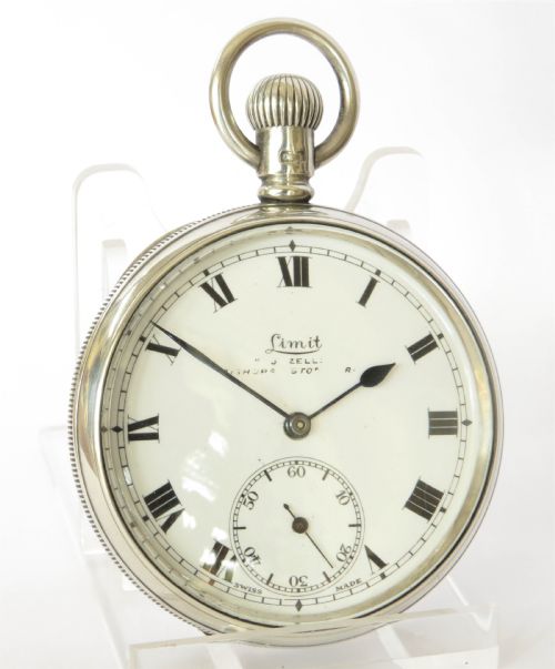 fig 1. Antique silver Limit pocket watch, 1908