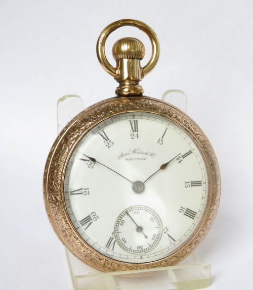 fig 1. Antique Waltham pocket watch, 1891