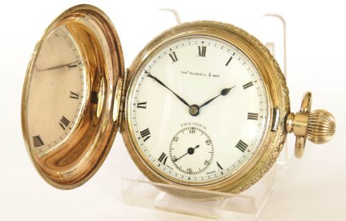 Thomas Russell Premier Full Hunter Pocket Watch