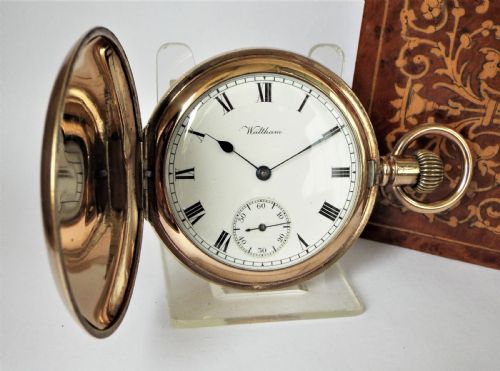 Antique 1912 Waltham Full Hunter Pocket Watch.