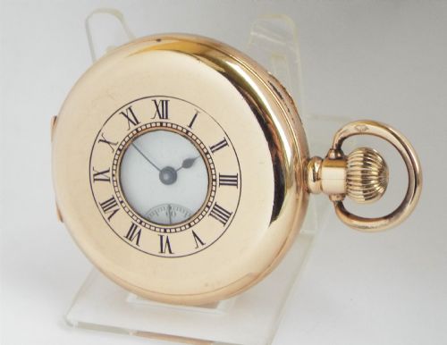 High Grade Waltham Half Hunter Pocket Watch.
