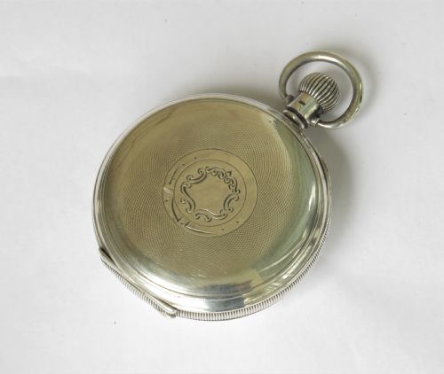 fig 2. Antique silver Stockmar half hunter pocket watch
