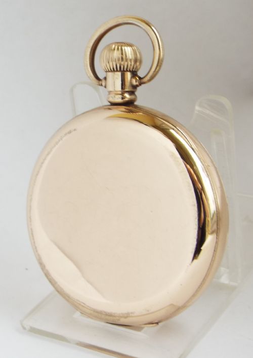 fig 1. Antique 1908 Waltham pocket watch.
