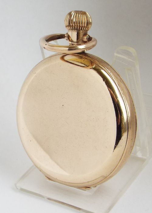 fig 2. Antique 1919 Waltham full hunter pocket watch.