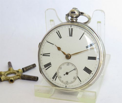 Antique English Fusee Pocket Watch, 1876