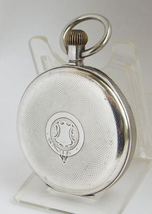 fig 1. A 1920s Buren Imperial silver stem winding pocket watch.