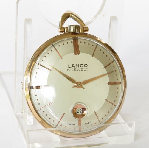 Rare 1950s Lanco Flying Saucer Pocket Watch.