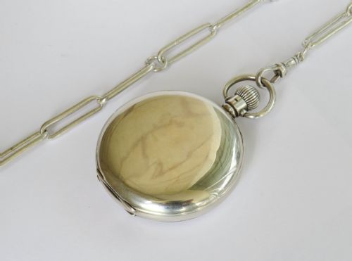fig 3. 1930s silver Tavannes Cyma pocket watch for Benson