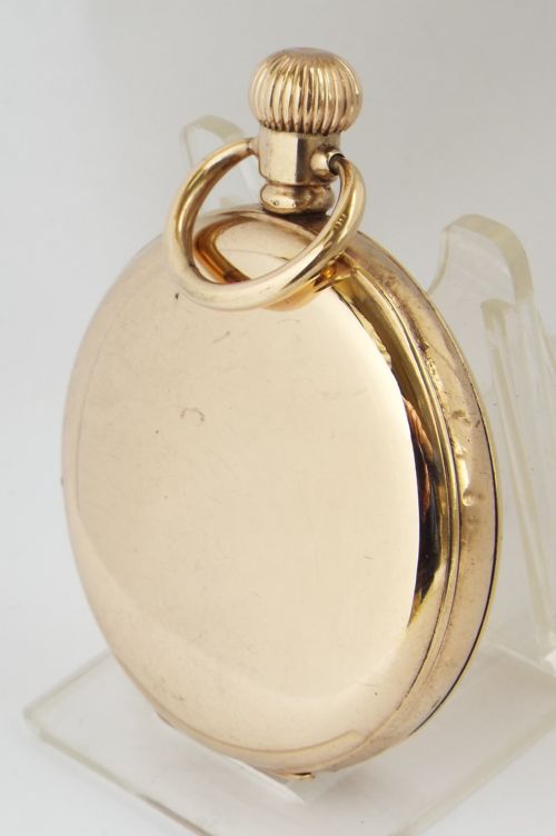 fig 1. Antique 1917 Waltham full hunter pocket watch.