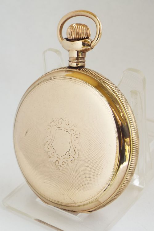 fig 1. A 1920s Minerva full hunter pocket watch originally retailed by Porte & Markle Winnipeg.