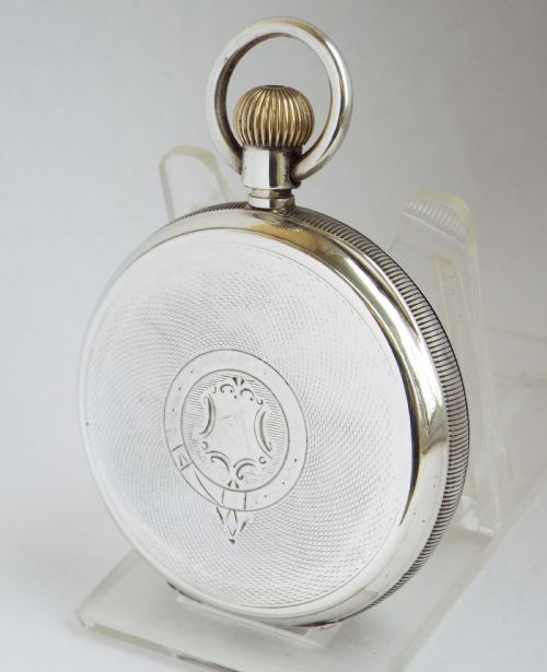 fig 1. Antique silver Waltham pocket watch, 1903.