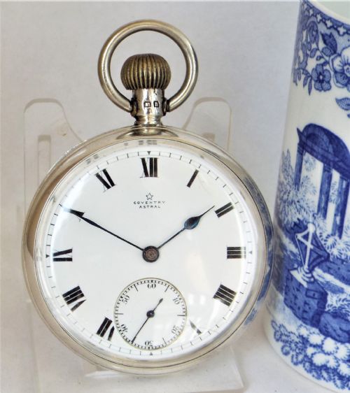 1912 Silver Coventry Astral Pocket Watch from H Williamson.