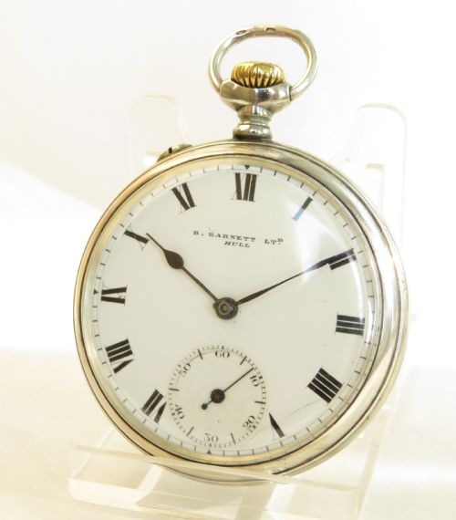 1930s Junghans Pocket Watch, B Barnett, Hull