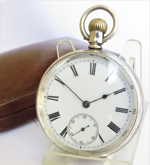Antique Silver Waltham Riverside Pocket Watch, 1891