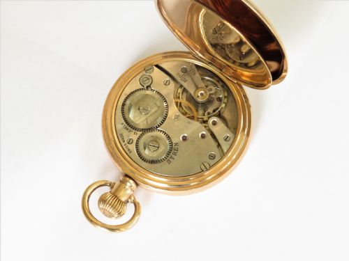 fig 1. Antique Syren full hunter pocket watch