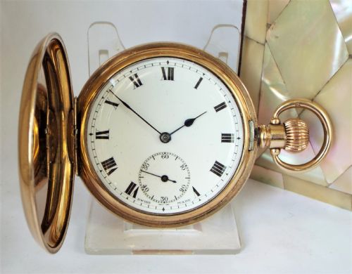 1930s Cyma Full Hunter Pocket Watch.