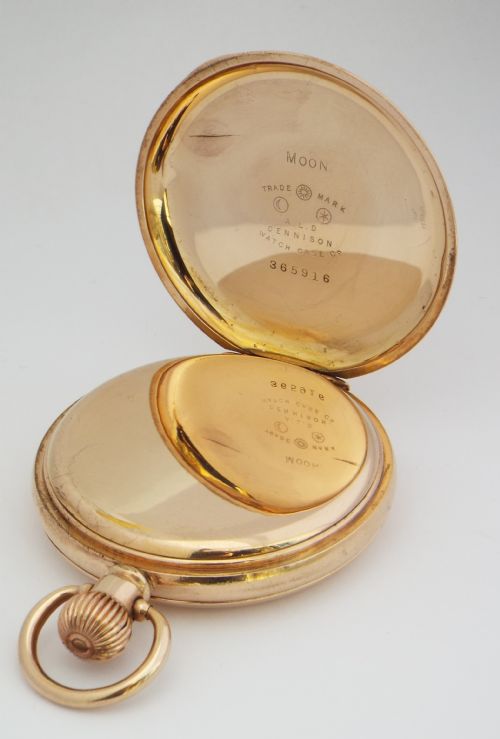 fig 3. 1930s Cyma full hunter pocket watch.