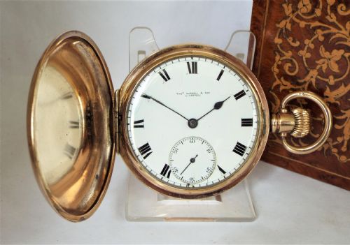 A 1920s Thomas Russell Full Hunter Pocket Watch.