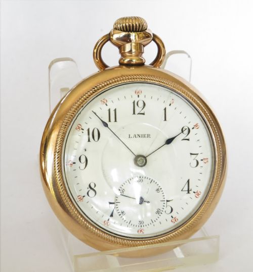 fig 1. 1920s Swiss Lanier pocket watch from Muller & Vaucher