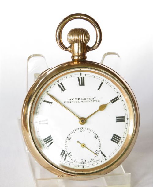 fig 1. “Acme Lever” Buren pocket watch for H Samuel