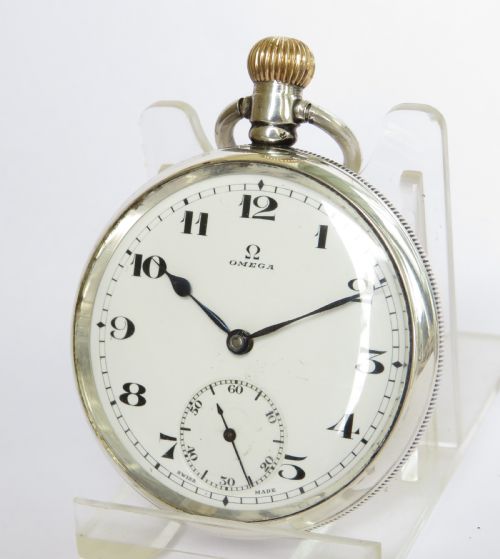 1924 Silver Omega Pocket Watch
