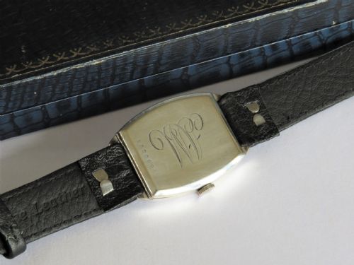 fig 3. Gents 1920s J W Benson silver wrist watch