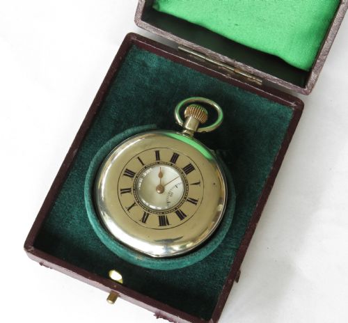 fig 1. Early 20th C silver half hunter pocket watch