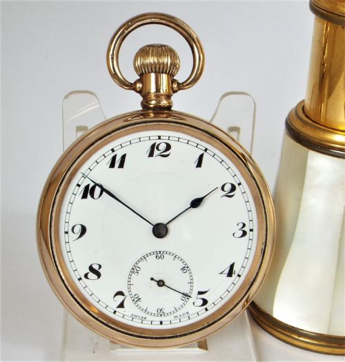 Antique 1920s Swiss Pocket Watch.