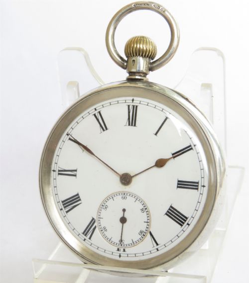 Antique Silver Omega Pocket Watch, C1910s