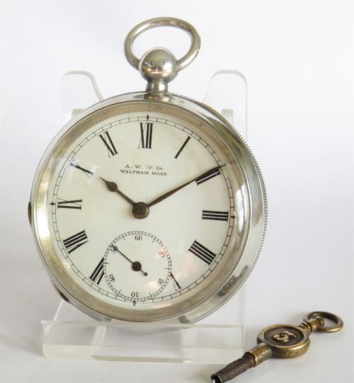 Antique Silver Waltham Pocket Watch