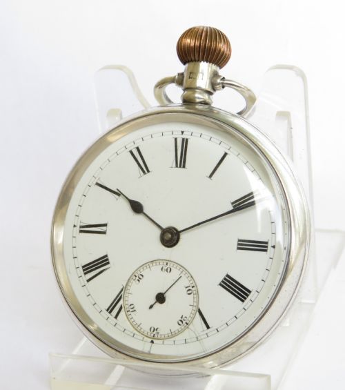 Antique Silver Frigott Pocket Watch, 1925