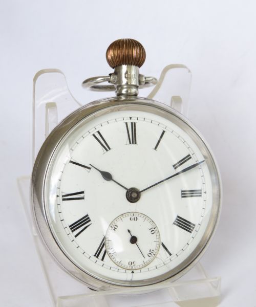 fig 1. Antique silver Frigott pocket watch, 1925