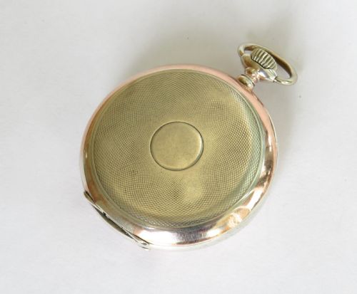 fig 1. Silver Omega pocket watch with rare dial, 1938