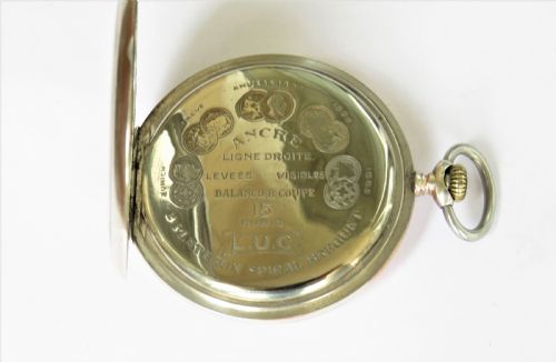fig 2. Antique silver Chopard Prima pocket watch