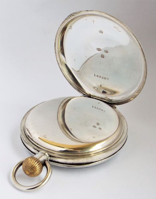 fig 2. 1919 silver Kendal & Dent pocket watch.