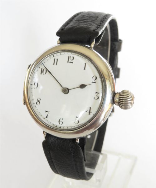 Antique Silver Trench Watch, 1911