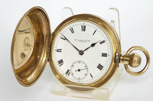 Antique Thomas Russell Full Hunter Pocket Watch