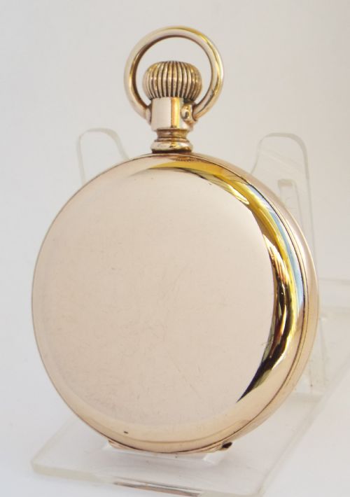 fig 1. Antique 1903 Waltham full hunter pocket watch.