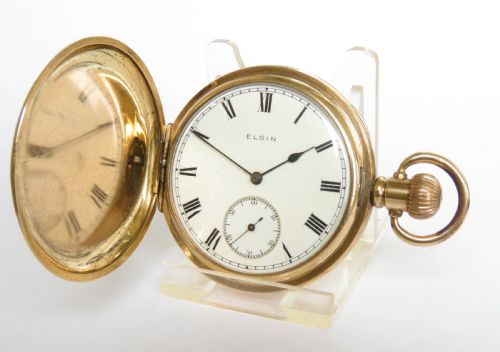 1918 Elgin Full Hunter Pocket Watch
