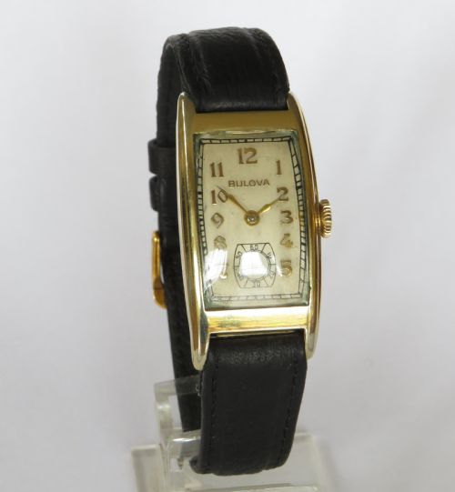 fig 1. Mid-size Bulova Minute Man wrist watch, 1937