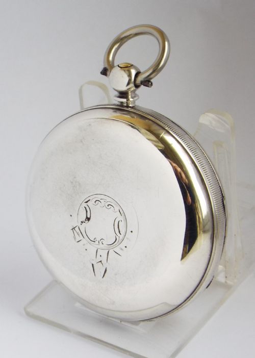 fig 1. Antique silver H Samuel pocket watch, 1890.