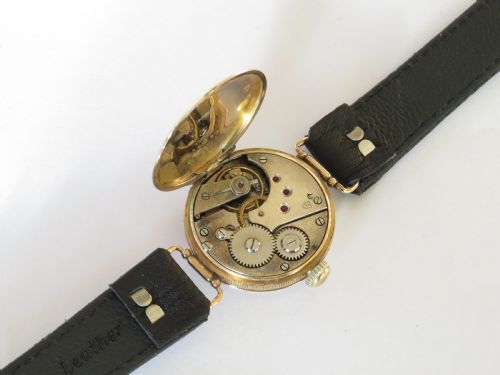 fig 2. Mid-size 9ct gold wrist watch, 1926
