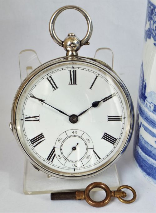 An Antique Silver Waltham Farringdon D Pocket Watch.