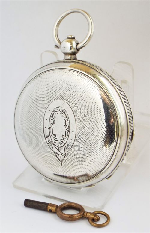 fig 1. An antique silver Waltham Farringdon D pocket watch.