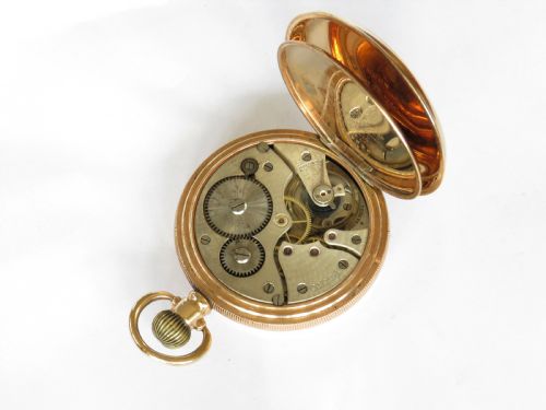 fig 1. Antique Pluto full hunter pocket watch.