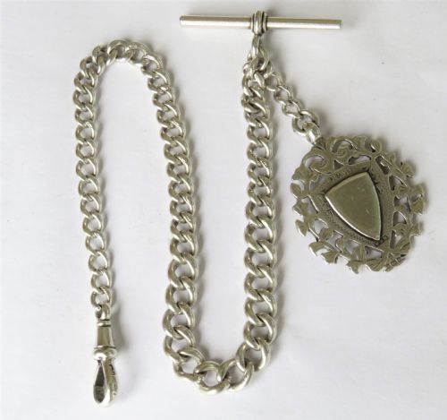 Antique Silver Pocket Watch Chain