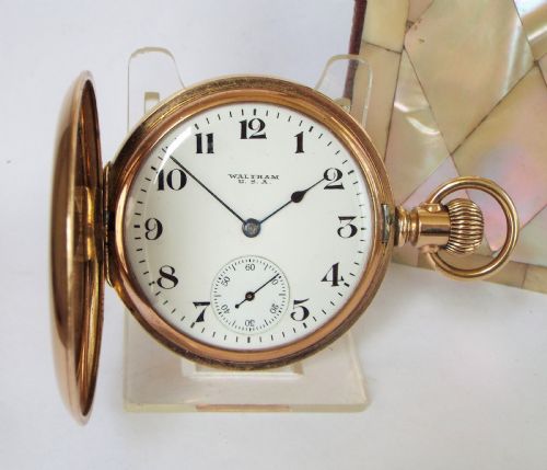 Antique Waltham Full Hunter Pocket Watch, 1913.
