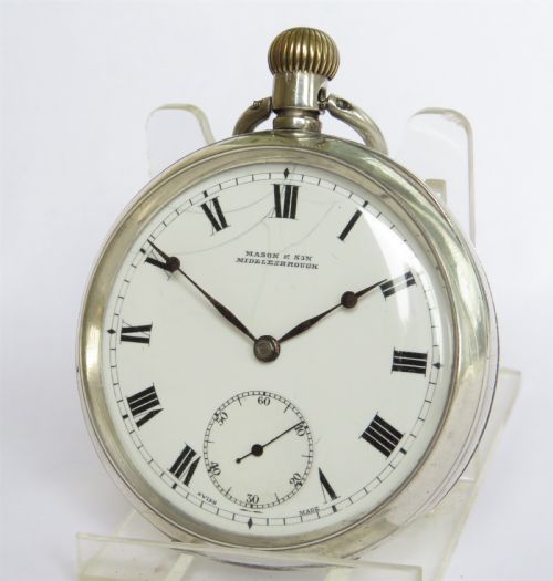 Antique Silver Omega Pocket Watch
